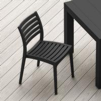 Ares Resin Outdoor Dining Chair Black ISP009-BLA - 5