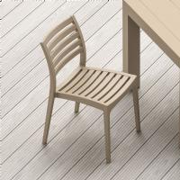 Ares Resin Outdoor Dining Chair Taupe ISP009-DVR - 5