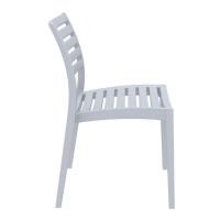 Ares Resin Outdoor Dining Chair Silver Gray ISP009-SIL - 3