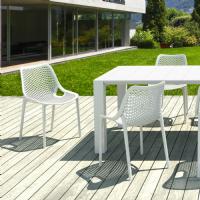 Air Extension Dining Set 9 Piece White ISP0143S-WHI - 1