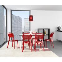 Bee Polycarbonate Dining Chair Transparent Black ISP021-TBLA - 8