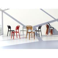 Bee Polycarbonate Dining Chair Transparent Black ISP021-TBLA - 11