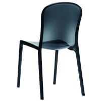 Victoria Polycarbonate Modern Dining Chair Transparent Black ISP033-TBLA - 3