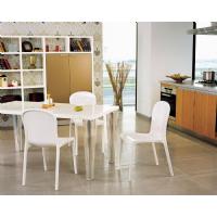 Victoria Polycarbonate Modern Dining Chair Transparent Black ISP033-TBLA - 17