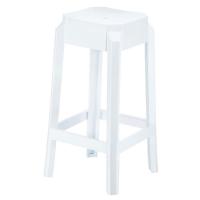 Fox Polycarbonate Counter Stool Glossy White ISP036-GWHI