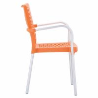 Bella Dining Arm Chair Orange ISP040-ORA - 3