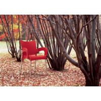 Romeo Resin Dining Arm Chair Red ISP043-RED - 7