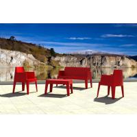 Box Outdoor Bench Sofa Red ISP063-RED - 10