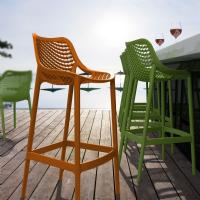 Air Resin Outdoor Bar Chair Orange ISP068-ORA - 5