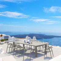 Mila Extendable Outdoor Dining Set 11 piece White ISP0851S-WHI - 5