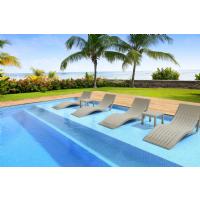 Slim Pool Chaise Sun Lounger Taupe ISP087-DVR - 18