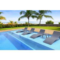 Slim Pool Chaise Sun Lounger Taupe ISP087-DVR - 19