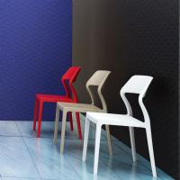 Snow Dining Chair Red ISP092-RED - 9