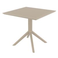 Sky Square Dining Table 31 inch Taupe ISP106-DVR