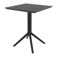 Sky Square Folding Table 24 inch Black ISP114-BLA