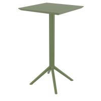 Sky Square Folding Bar Table 24 inch Olive Green ISP116-OLG