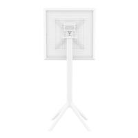 Sky Square Folding Bar Table 24 inch White ISP116-WHI - 3