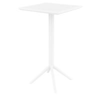 Sky Cross Square Bar Set with 2 Barstools White ISP1165S-WHI - 2