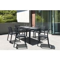 Artemis Resin Rectangle Outdoor Dining Set 7 Piece with Arm Chairs White ISP1862S-WHI - 7
