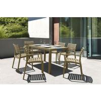 Artemis Resin Rectangle Outdoor Dining Set 7 Piece with Arm Chairs White ISP1862S-WHI - 8