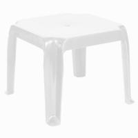 Sunray Resin Square Side Table White ISP240-WHI