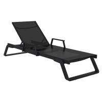Tropic Arm Sling Chaise Lounge Black ISP708A-BLA-BLA
