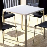 Mango Alu Square Outdoor Dining Table 28 inch White ISP758-WHI - 2