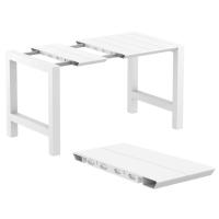 Vegas Bar Table 39 inch to 55 inch Extendable White ISP782-WHI - 2