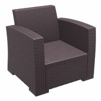 Monaco Wickerlook Club Chair Brown with Cushion ISP831-BR - 2