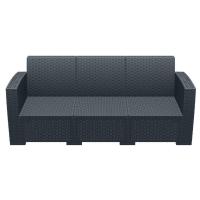 Monaco Wickerlook Sofa XL Rattan Gray with Cushion ISP833-DG - 2