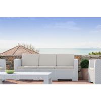 Monaco Wickerlook Sofa XL White with Cushion ISP833-WH - 13