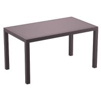 Orlando Wickerlook Rectangle Dining Table Brown 55 inch. ISP878-BR