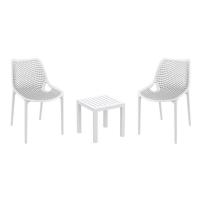 Air Conversation Set with Ocean Side Table White S014066-WHI